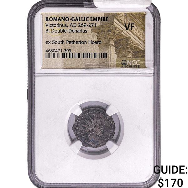 Gallic Victorinus 269-271 AD Bi Antoninianus NGC VF