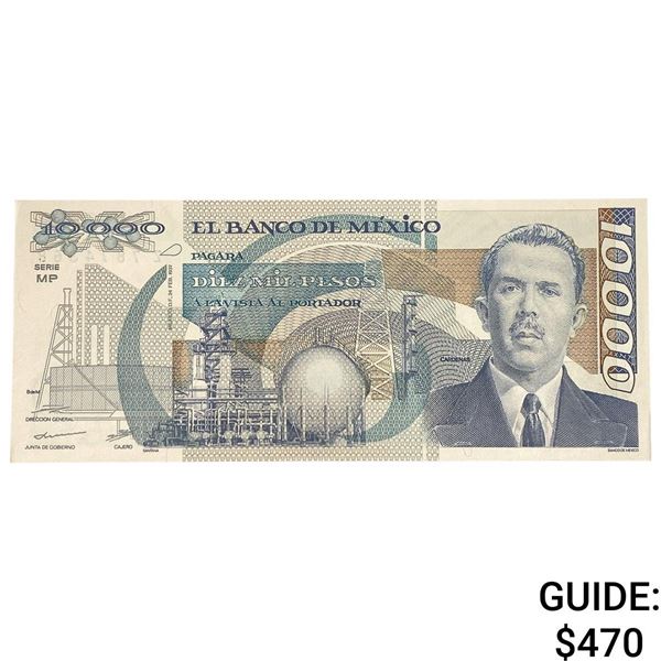 1937 Bank of Mexico 10,000 Pesos