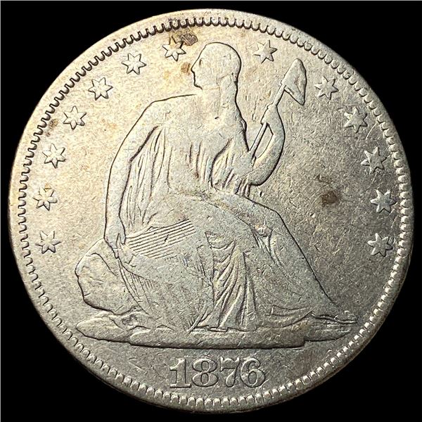 1876 Seated Liberty Half Dollar NICELY  CIRCULATED