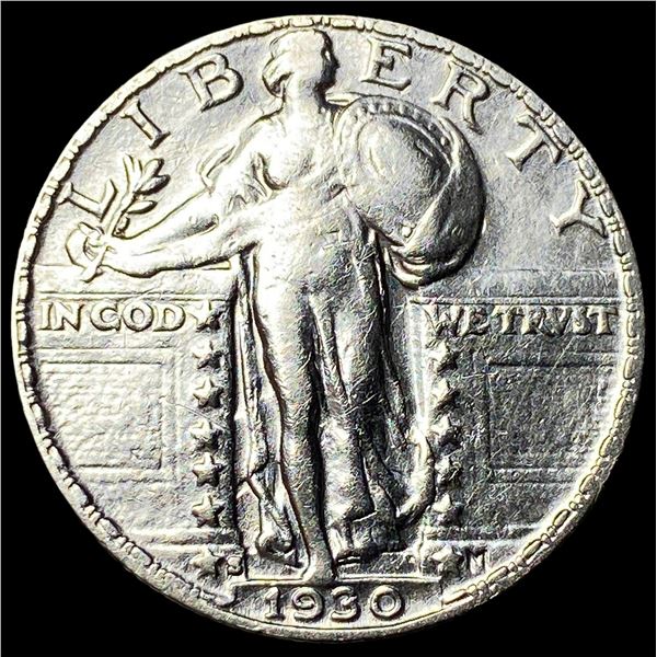 1930-S Silver Standing Liberty Quarter CHOICE  AU