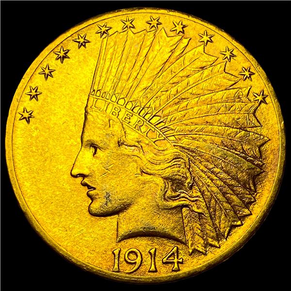 1914-S Gold $10 Indian Head Eagle  UNCIRCULATED