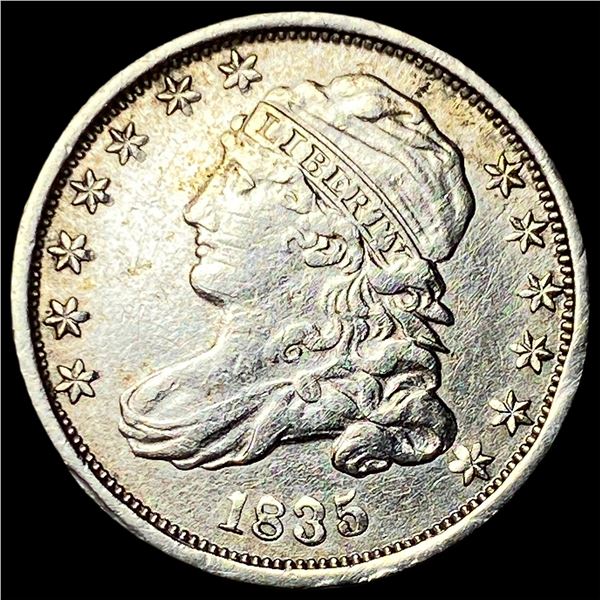 1835 Capped Bust Dime CHOICE AU