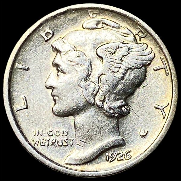 1926-D Silver Mercury Dime CHOICE AU