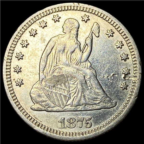 1875 Seated Liberty Quarter HIGH GRADE