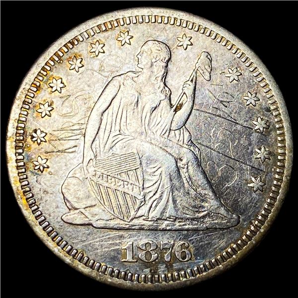 1876-S Silver Seated Liberty Quarter HIGH  GRADE