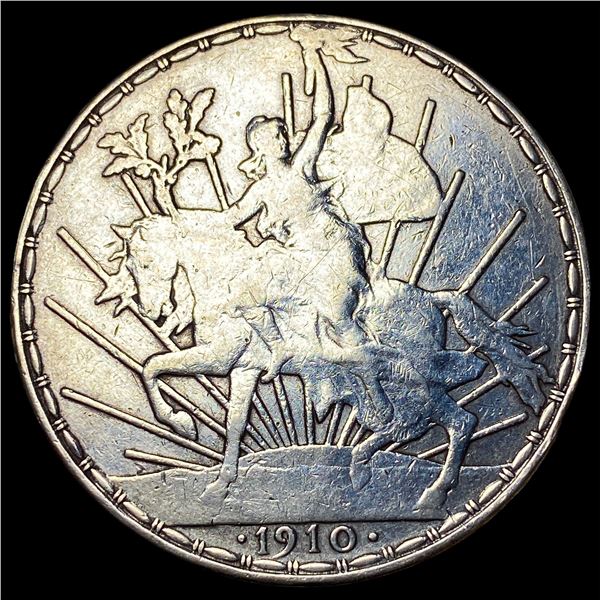 1910 Mexico Silver Peso NEARLY UNCIRCULATED