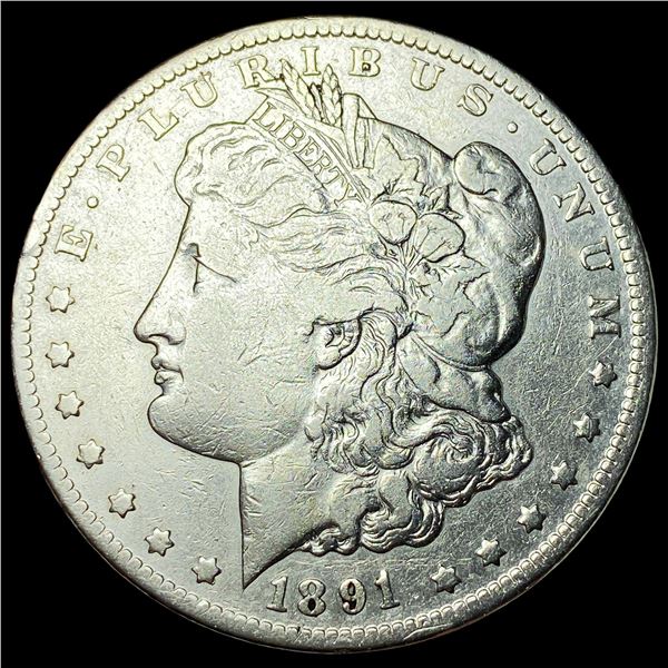 1891-CC Silver Morgan Dollar NEARLY  UNCIRCULATED