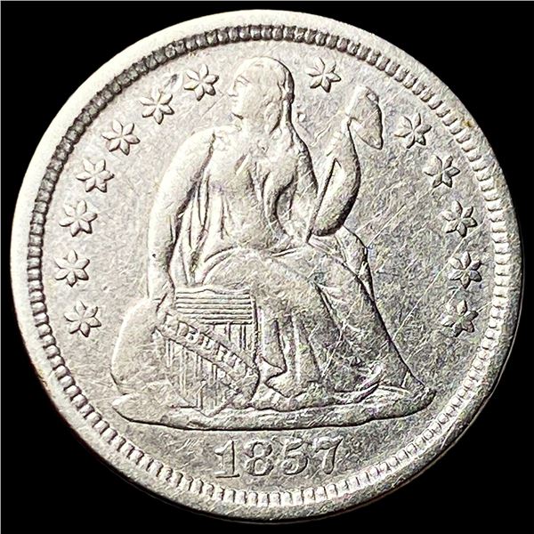 1857-O Silver Seated Liberty Dime CLOSELY  UNCIRCULATED