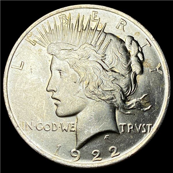 1922 Silver Peace Dollar GEM BU