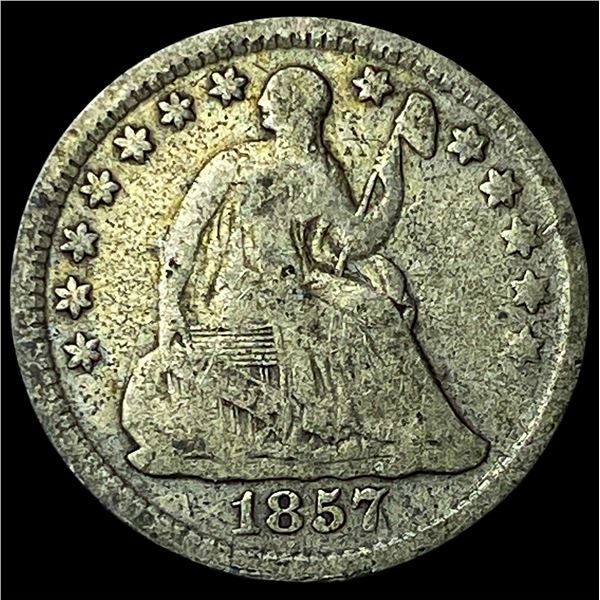 1857-O Silver Half Dime NICELY CIRCULATED