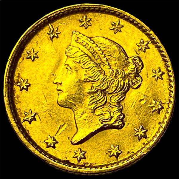 1854 $1 Gold Dollar Type 1 CLOSELY  UNCIRCULATED