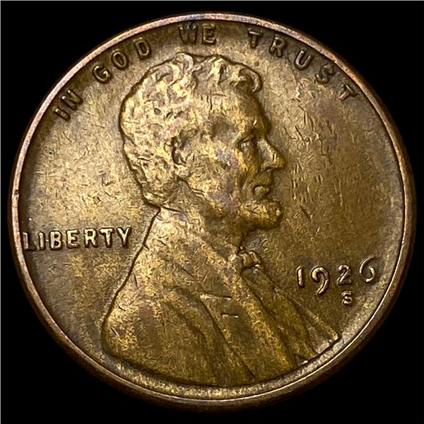 1926-S Lincoln Wheat Cent NEARLY UNCIRCULATED