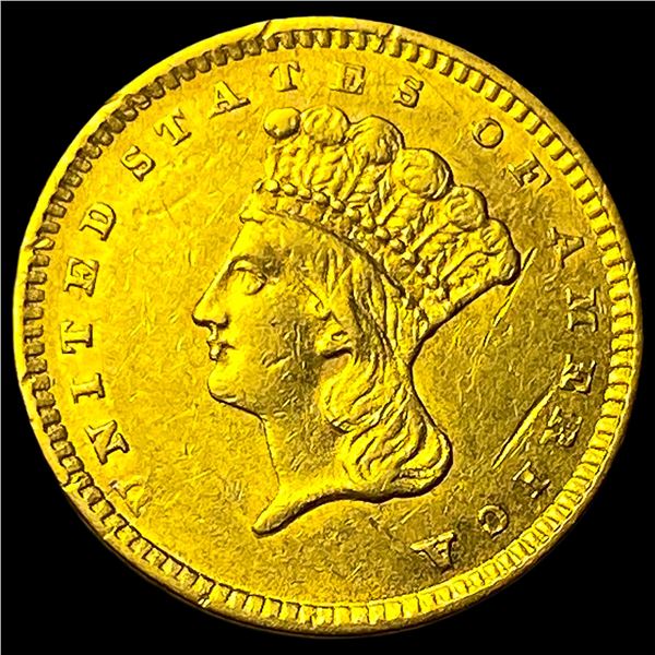 1856 Gold $1 Indian Princess Head CLOSELY  UNCIRCULATED