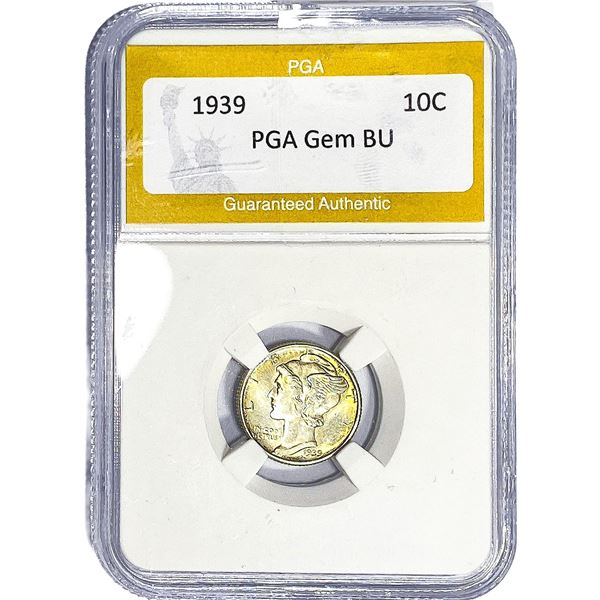 1939 Mercury Silver Dime PGA BU