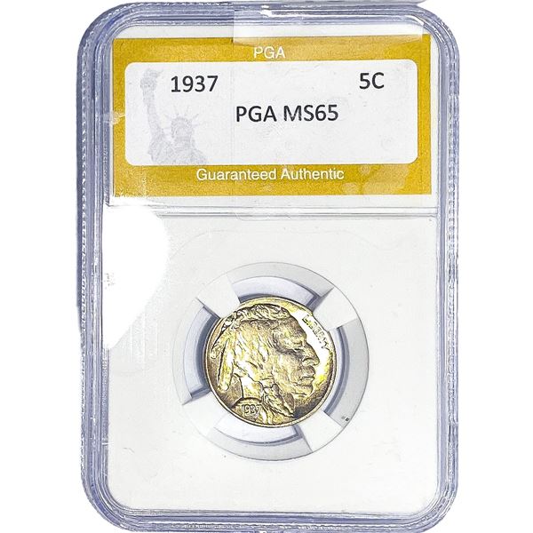 1937 Buffalo Nickel PGA MS65