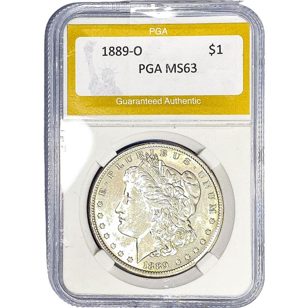 1889-O Morgan Silver Dollar PGA MS63
