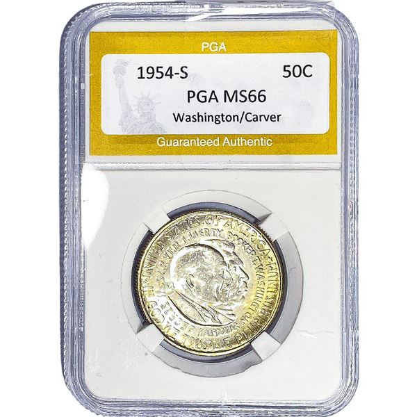 1954-S Washington Carver Half Dollar PGA MS66