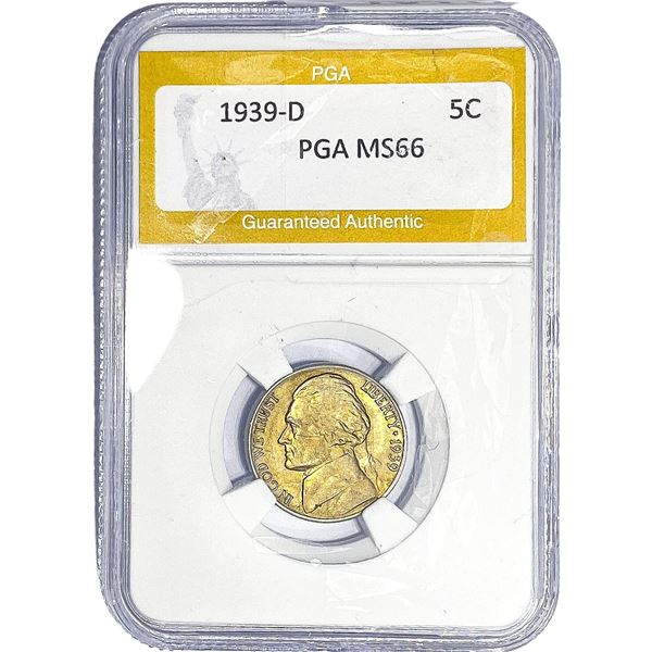 1939-D Jefferson Nickel PGA MS66