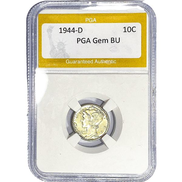 1944-D Mercury Silver Dime PGA BU