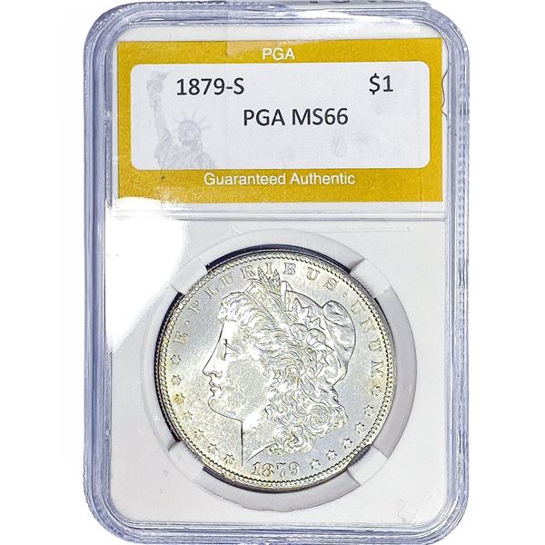 1879-S Morgan Silver Dollar PGA MS66