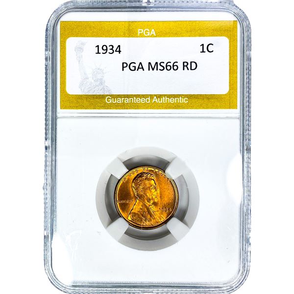1934 Wheat Cent PGA MS66 RD