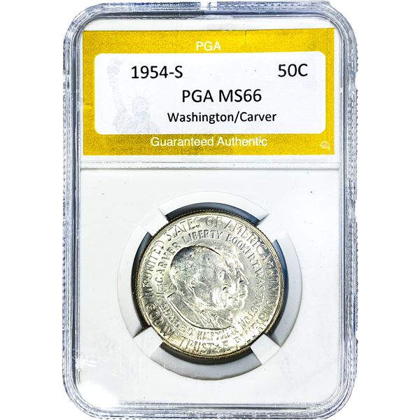 1954-S Washington Carver Half Dollar PGA MS66
