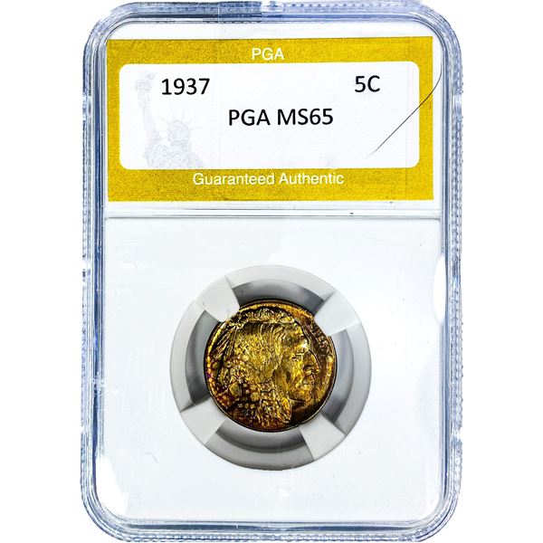 1937 Buffalo Nickel PGA MS65