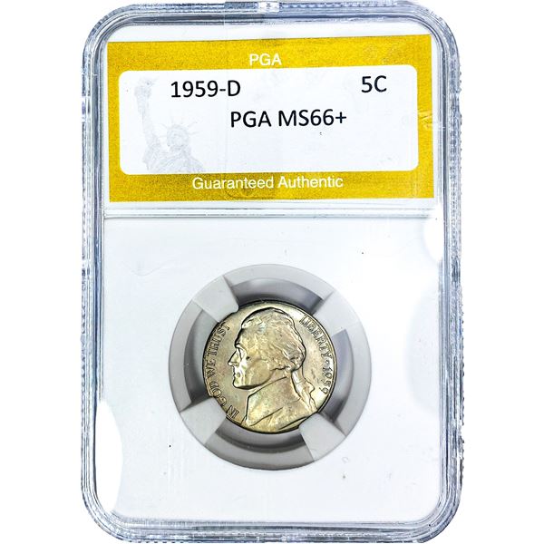 1959-D Jefferson Nickel PGA MS66+