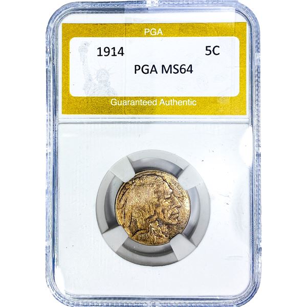 1914 Buffalo Nickel PGA MS64