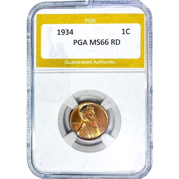 1934 Wheat Cent PGA MS66 RD