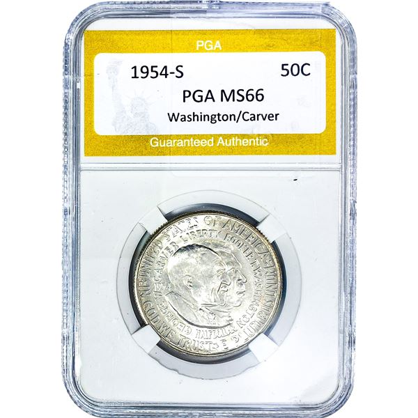 1954-S Washington Carver Half Dollar PGA MS66