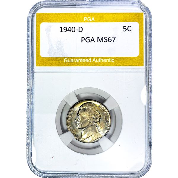 1940-D Jefferson Nickel PGA MS67