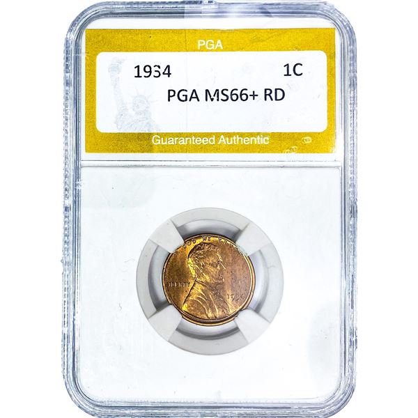 1934 Wheat Cent PGA MS66+ RD