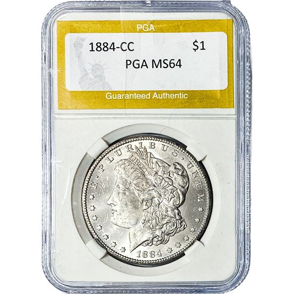 1884-CC Morgan Silver Dollar PGA MS64