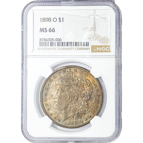 1898-O Morgan Silver Dollar NGC MS66