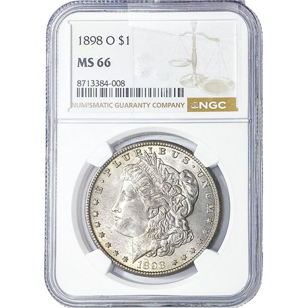 1898-O Morgan Silver Dollar NGC MS66