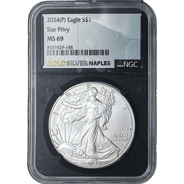2024 Silver Eagle NGC MS69