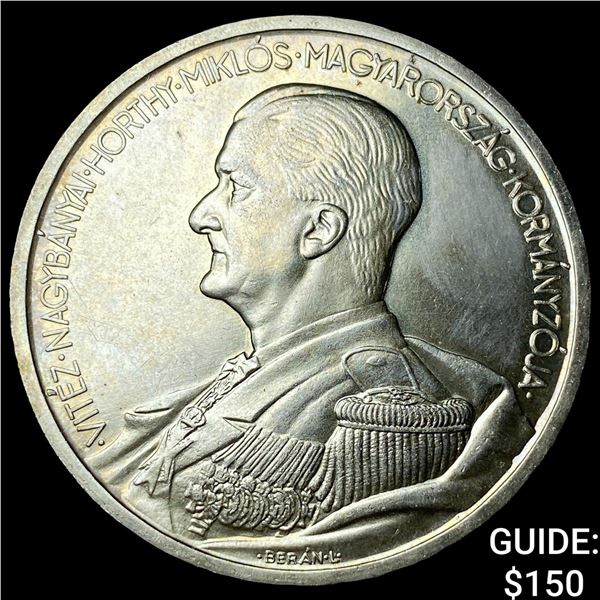 1939 Hungary Silver 5 Pengo