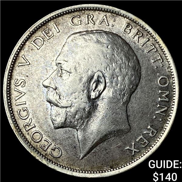 1916 Great Britain Silver 1/2 Crown
