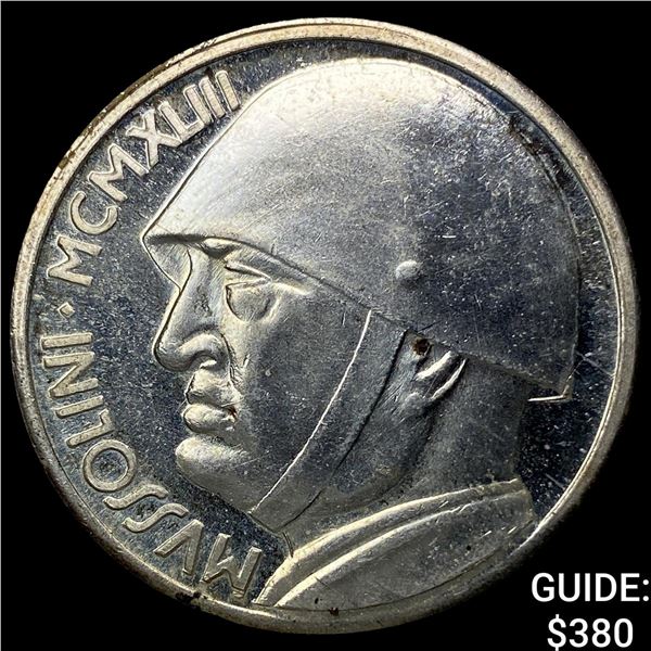 1928R Italy Silver 20 Lire