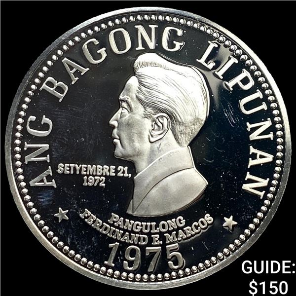 1975 Philippines Silver 50 Piso Proof