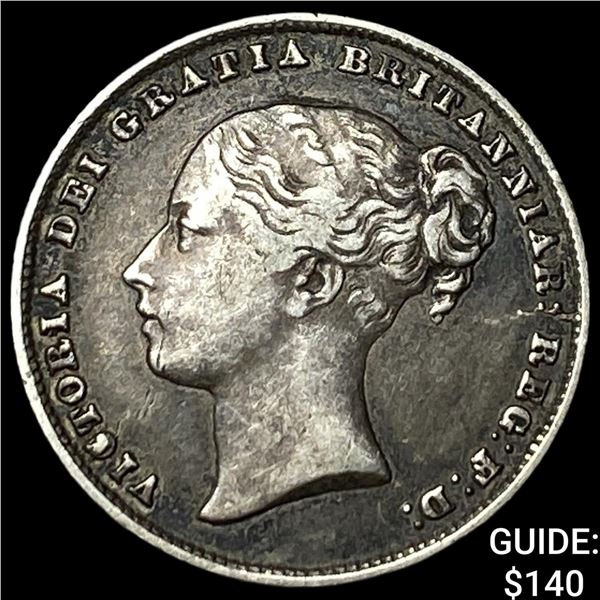 1860 Great Britain Silver 1 Shilling