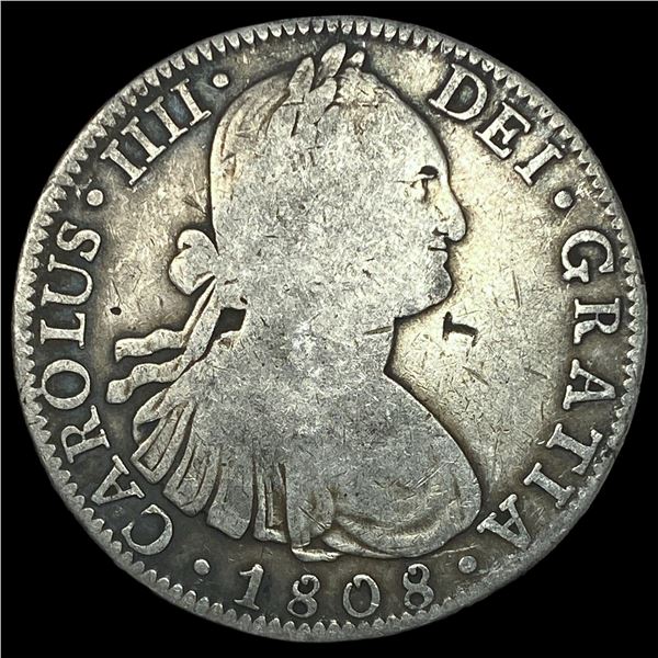 1808Mo TH Silver 8 Reales LIGHTLY CIRCULATED