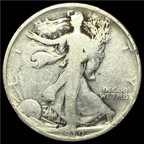 1919-D Silver Walking Liberty Half Dollar NICELY CIRCULATED
