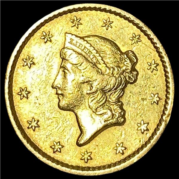 1851 Gold $1 Liberty Head Type 1 CLOSELY UNCIRCULATED