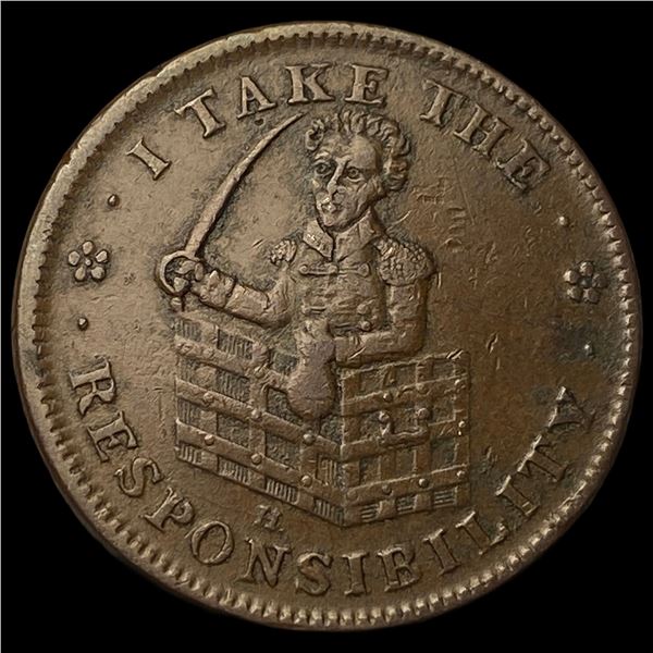 1837 Hard Times Token "Responsibility" CLOSELY UNCIRCULATED