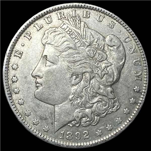 1892 Silver Morgan Dollar NEARLY UNCIRCULATED
