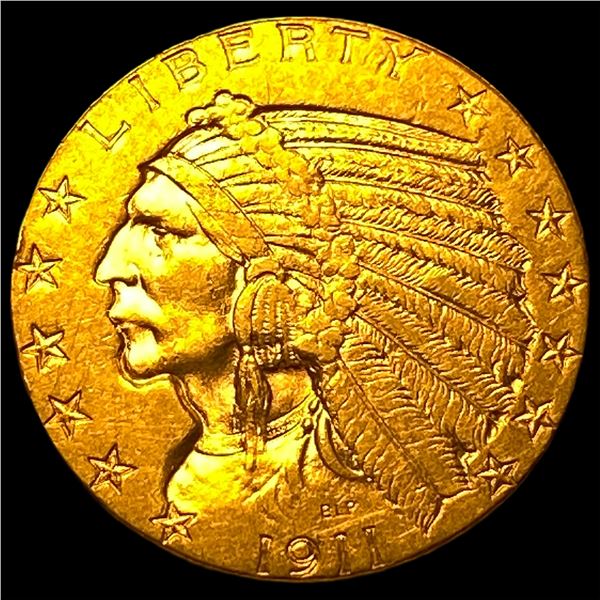 1911 Indian Head Gold $5 Half Eagle UNCIRCULATED