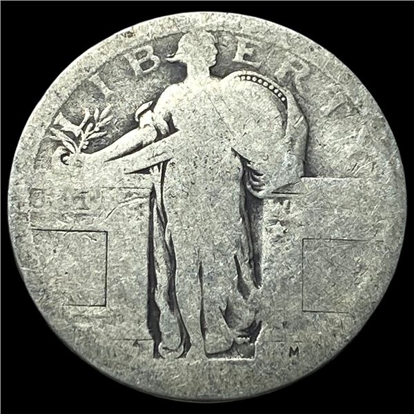 1917 Type 1 Silver Standing Liberty Quarter NICELY CIRCULATED