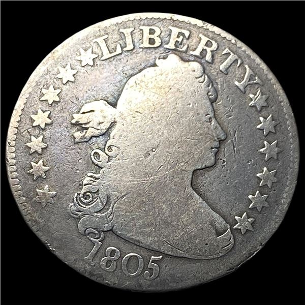 1805 Silver Draped Bust Quarter LIGHTLY CIRCULATED